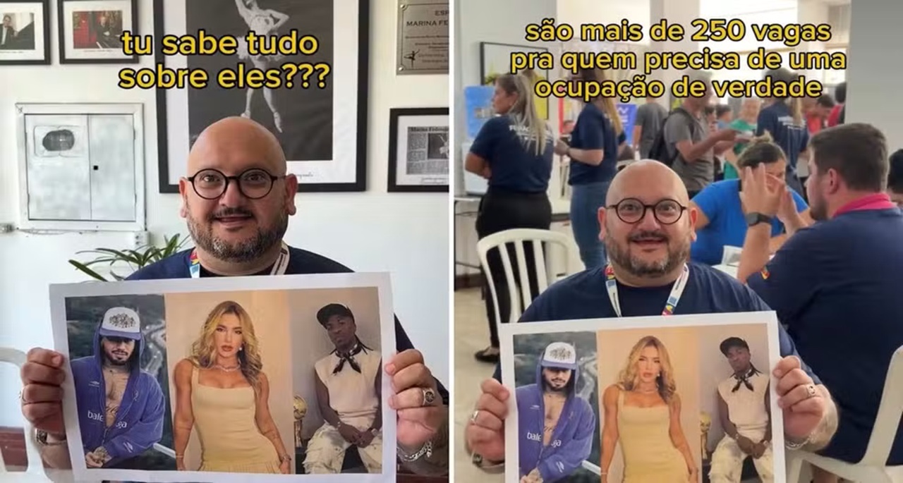 Prefeitura zoa fãs que 'sabem tudo' sobre Vini Jr. e Virginia em anúncio de empregos no RS