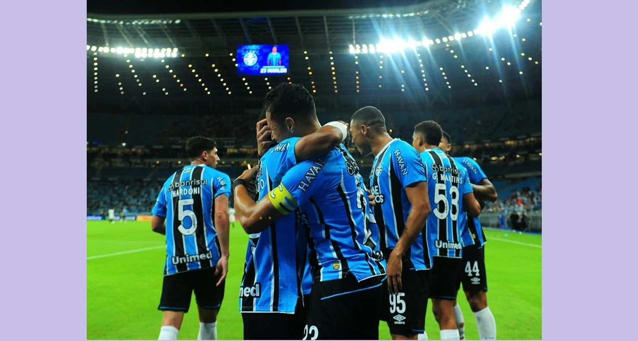 Marlon marcou o gol da vitória por 2 a 1, na Arena