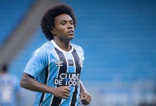 Willian apresenta edema muscular e vira dúvida para os próximos jogos do Grêmio / Maxi Franzoi/Agif/Gazeta Press