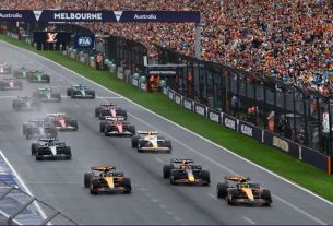 Largada do GP da Austrália da Fórmula 1 2025