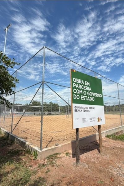 Novas quadras de futebol e vôlei na Prainha