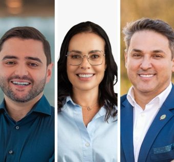 pré-candidatos Adão Pretto, Gabriel Souza, Juliana Brizola, Luciano Zucco e Marcelo Maranata.