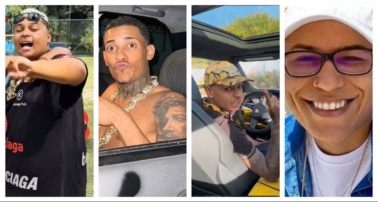 Funkeiros MC Ryan SP e MC Poze do Rodo; e influencers Chrys Dias e Raphael Sousa Oliveira foram presos pela PF