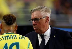 Neymar Jr e Ancelotti