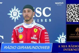 Hamilton no pódio em Baracelona