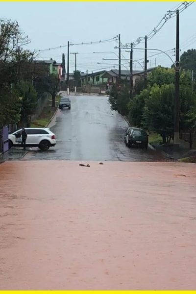 Uma das cidades mais atingidas pela precipitação foi Porto Mauá, que teve 188 mm em dois dias.