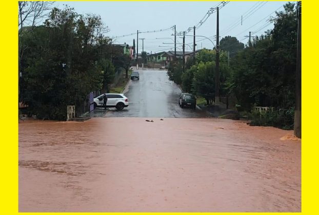 Uma das cidades mais atingidas pela precipitação foi Porto Mauá, que teve 188 mm em dois dias.