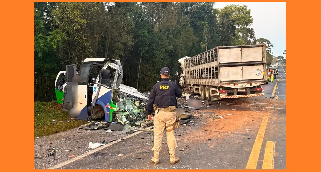 As informações são da Polícia Rodoviária Federal (PRF).