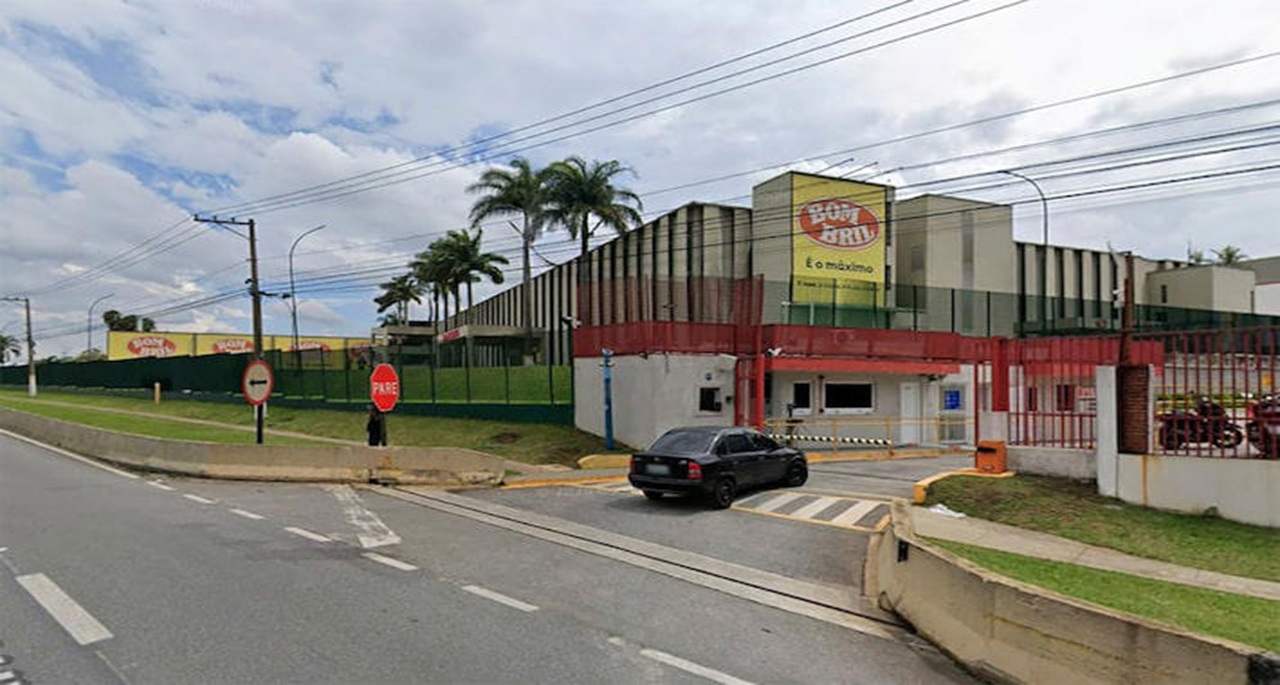 Fachada da fábrica da Bombril, em São Bernardo do Campo