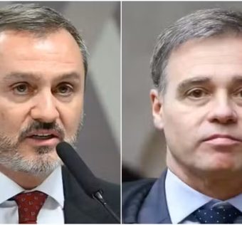 Montagem com fotos do diretor-geral da Polícia Federal, Andrei Rodrigues, e do ministro do STF André Mendonça