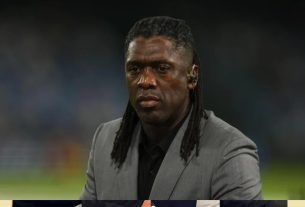 Seedorf como comentarista. Foto: Nicola Ianuale/Alamy Live News